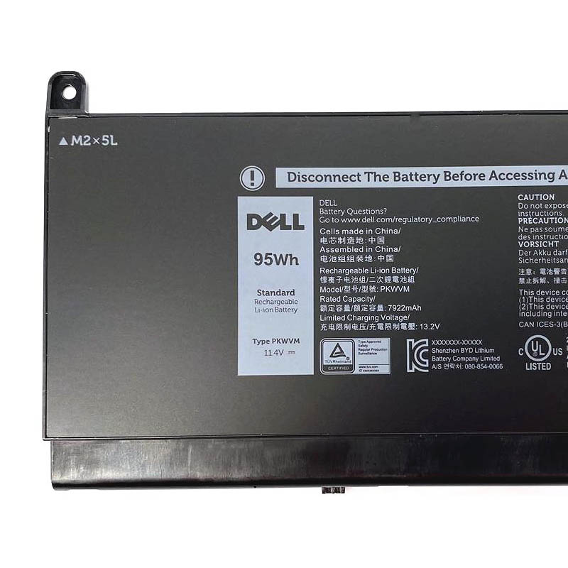 Original Battery Dell Precision 7550 P93F P93F00 7922mAh 95Wh