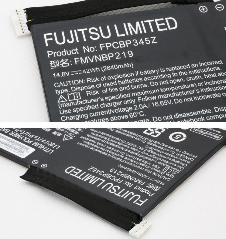 Original Battery Fujitsu FPB0280 FPCBP345Z 2840mAh 42Wh