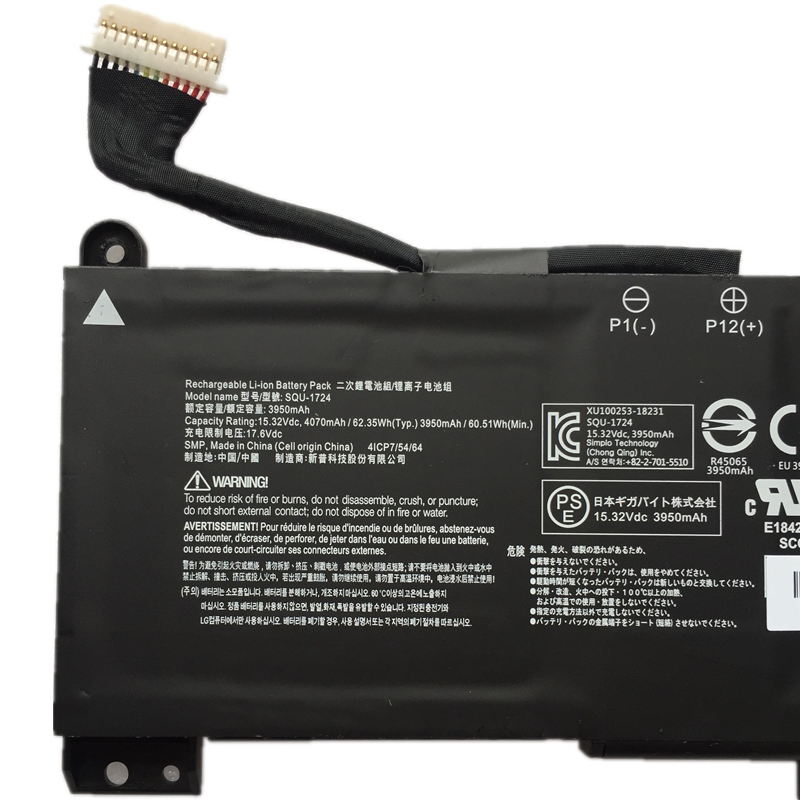 Original Battery Gigabyte Aorus 15-WA-F74ADW 4070mAh 62.35Wh