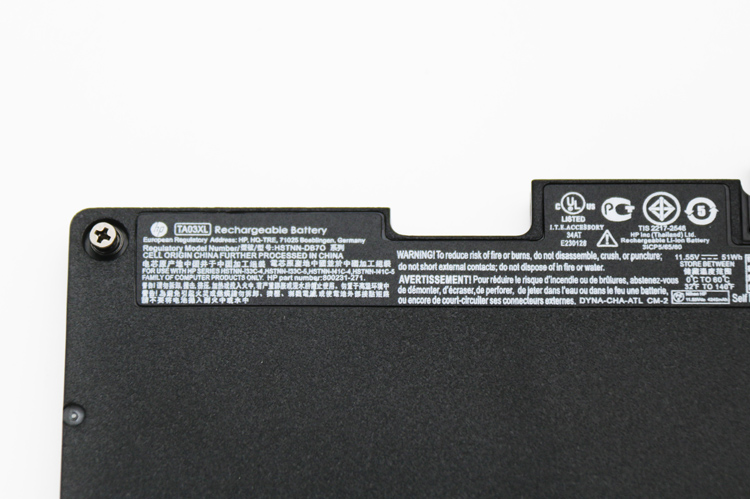 Original Battery HP ZBook 14u G4 2EC55PA 4245mAh 51Wh