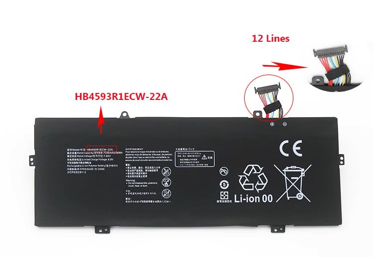 Battery Huawei MateBook 14 2020 Intel 7330mAh 56Wh