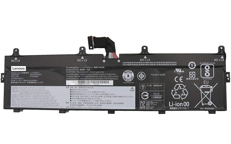 Original Battery Lenovo L17C6P51 L17M6P52 8684mAh 99Wh