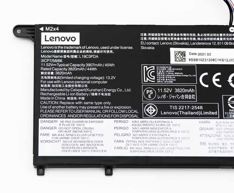 Original Battery Lenovo ThinkBook 15 G4 IAP 21DJ 3907mAh 45Wh