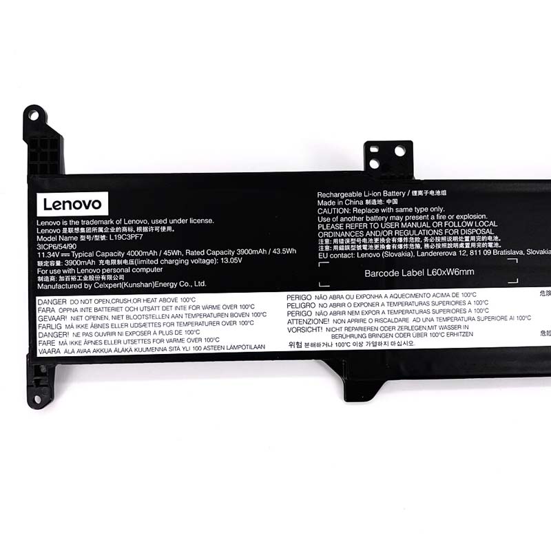 Original Battery Lenovo Ideapad 3 15IIL05 81WE 4000mAh 45Wh