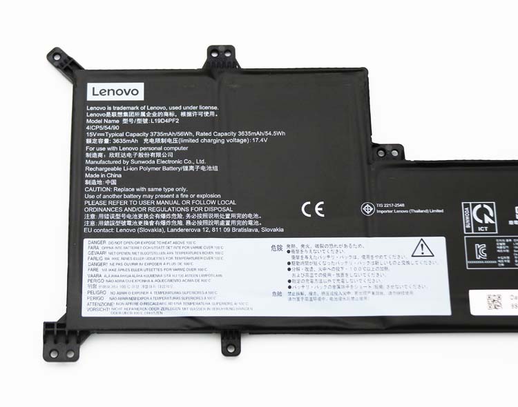 Original Battery Lenovo IdeaPad 3 17IIL05 81WF 3685mAh 56Wh