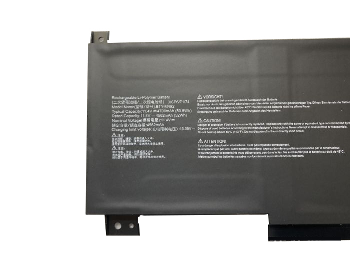 Battery MSI 9S7-16V611-007 4700mAh 53.5Wh