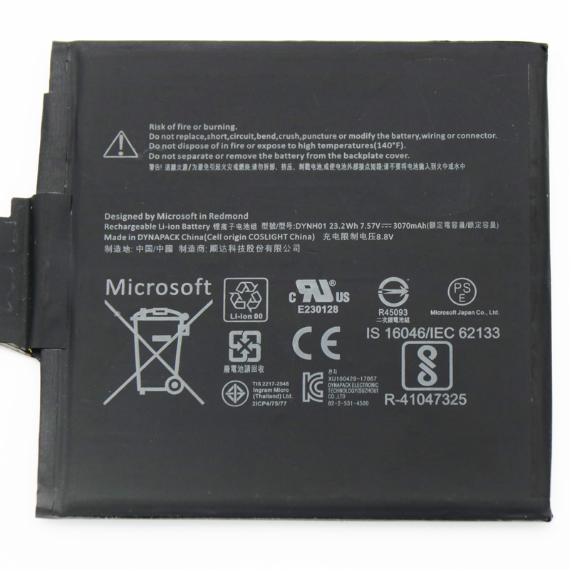 Original Battery Microsoft Surface Book 2 1793 3070mAh 23.23Wh