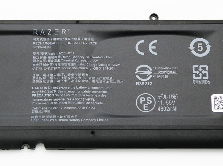 Original Battery Razer Blade Stealth 13 2019 RZ09-02810 RZ09-02812 4602mAh 53.1Wh